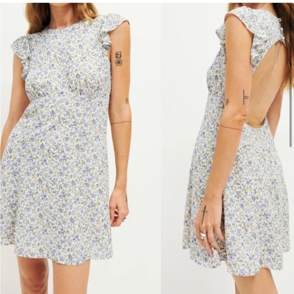 REFORMATION IDALIA DRESS PIXIE, SIZE 10 US 1419 - Picture 5 of 10